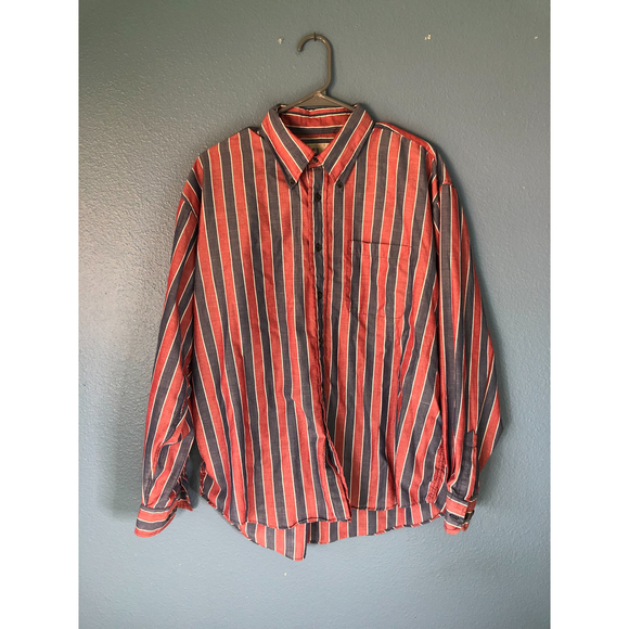 VTG Apparel Workshop Pinstripe Button Down Casual Shirt - Picture 5 of 9